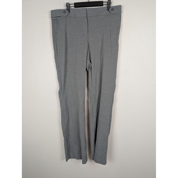 LOFT Marisa Trouser Pants Womens 10 Tall Gray Dress Slacks Work Career Stretch - Picture 1 of 7
